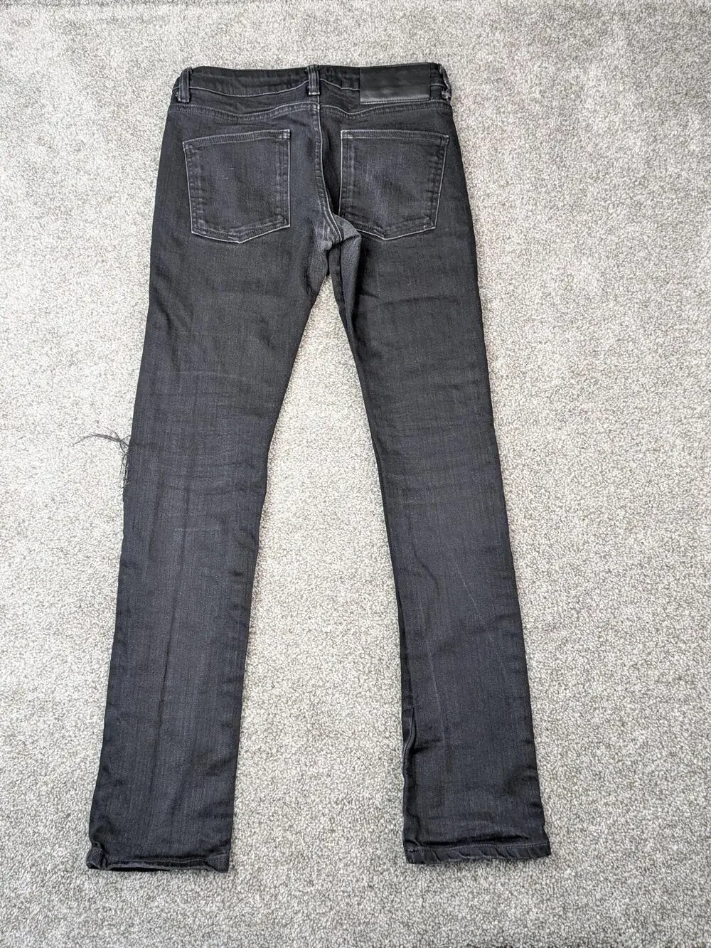 Naked & Famous Denim Jeans Mens 31 Black Super Skinny Guy Power Stretch 013010